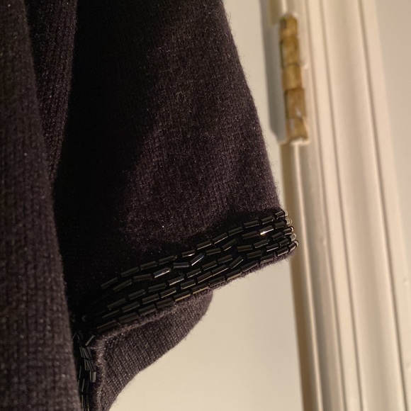 Moda Seta Sandra King size M silk & cashmere short sleeved black sweater - Picture 2 of 7